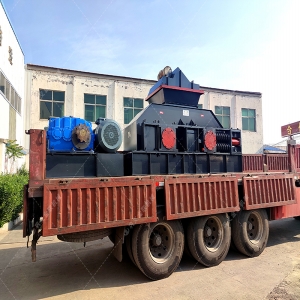 2PG1200x800對輥制砂機設備發往陜西